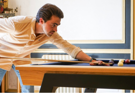 The Standard 2m10, the American Pool Table in oak by Stella