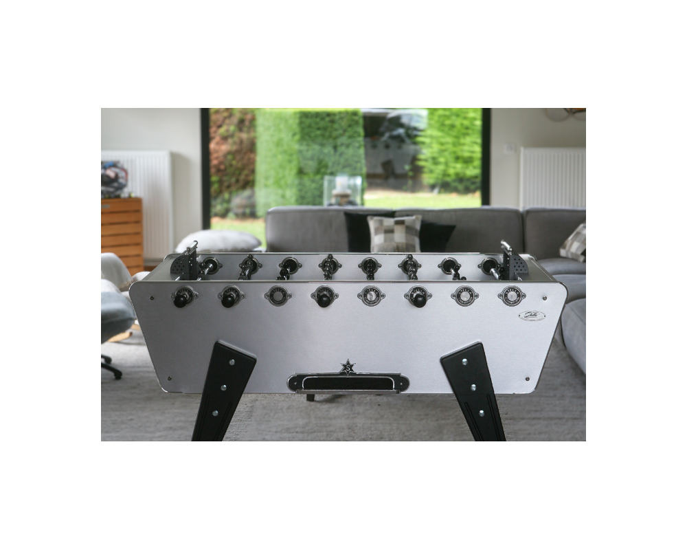 Stella Champion Collector Brushed Aluminium foosball table
