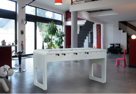 Stella design foosball: the white Smartline