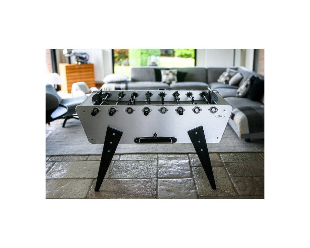 Stella Champion Collector Brushed Aluminium foosball table