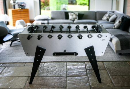 Stella Champion Collector Brushed Aluminium foosball table