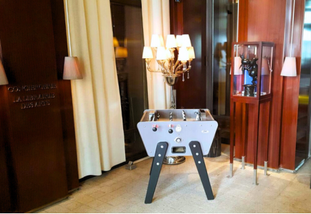 Baby-foot Toi & Moi en Alu Brossé, le modèle des petits espaces