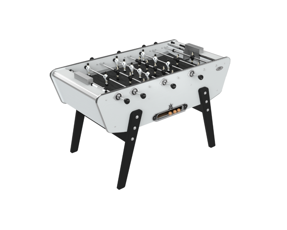 Baby-Foot Stella Star Hêtre Massif Teinté Blanc