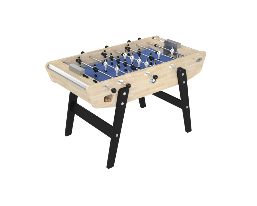 Home Hévéa Table Football Table with Blue Mat – for the whole family