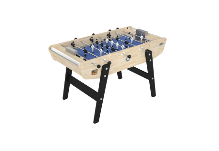 Home Hévéa Table Football Table with Blue Mat – for the whole family
