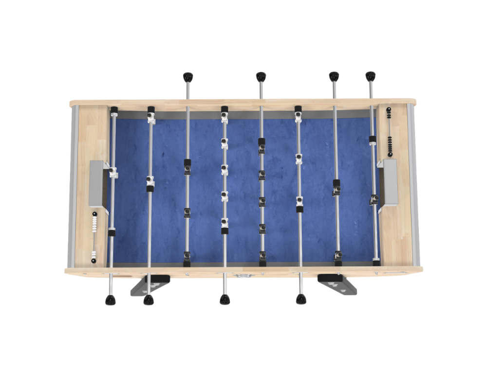 Home Hévéa Table Football Table with Blue Mat – for the whole family