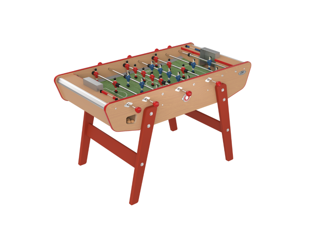 Home-style foosball table in varnished beech, the family model
