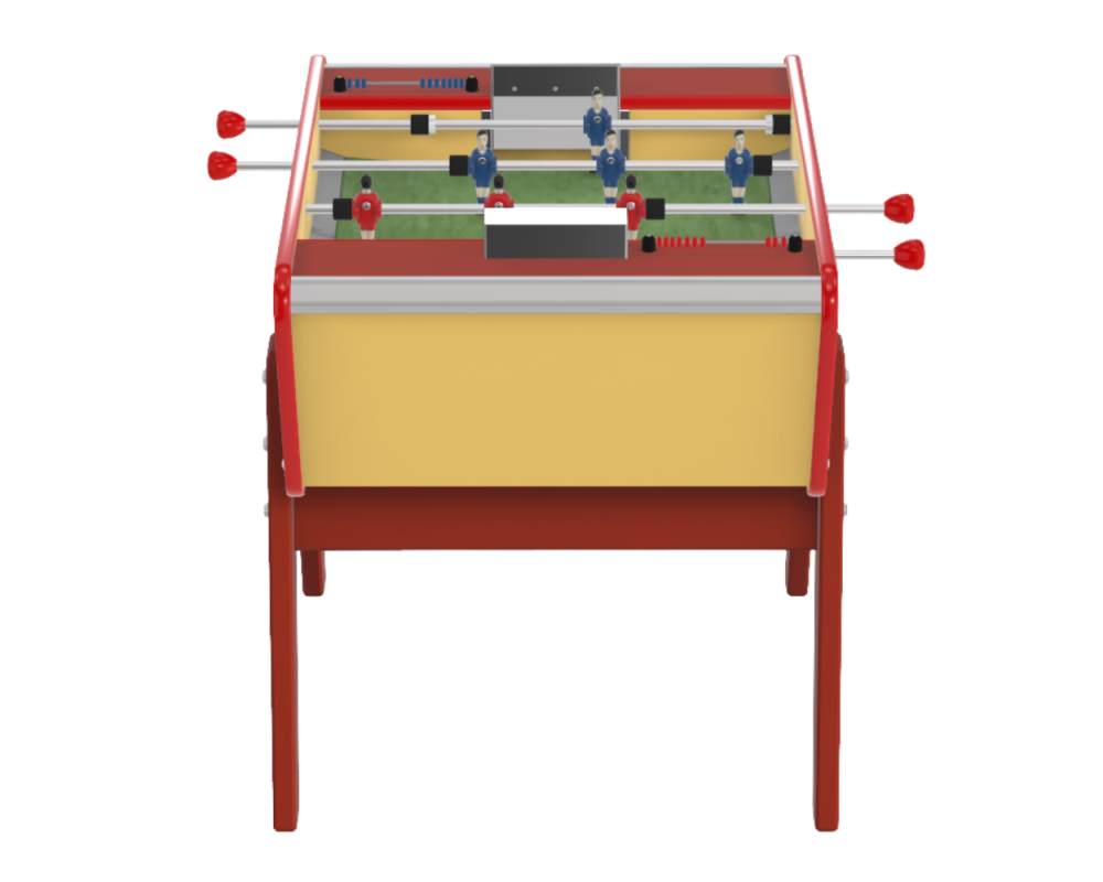 Toi & Moi Yellow soccer table, the model for small spaces