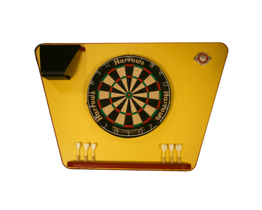 Jeu de fléchettes : support jaune & cible de fléchette Stella 🎯