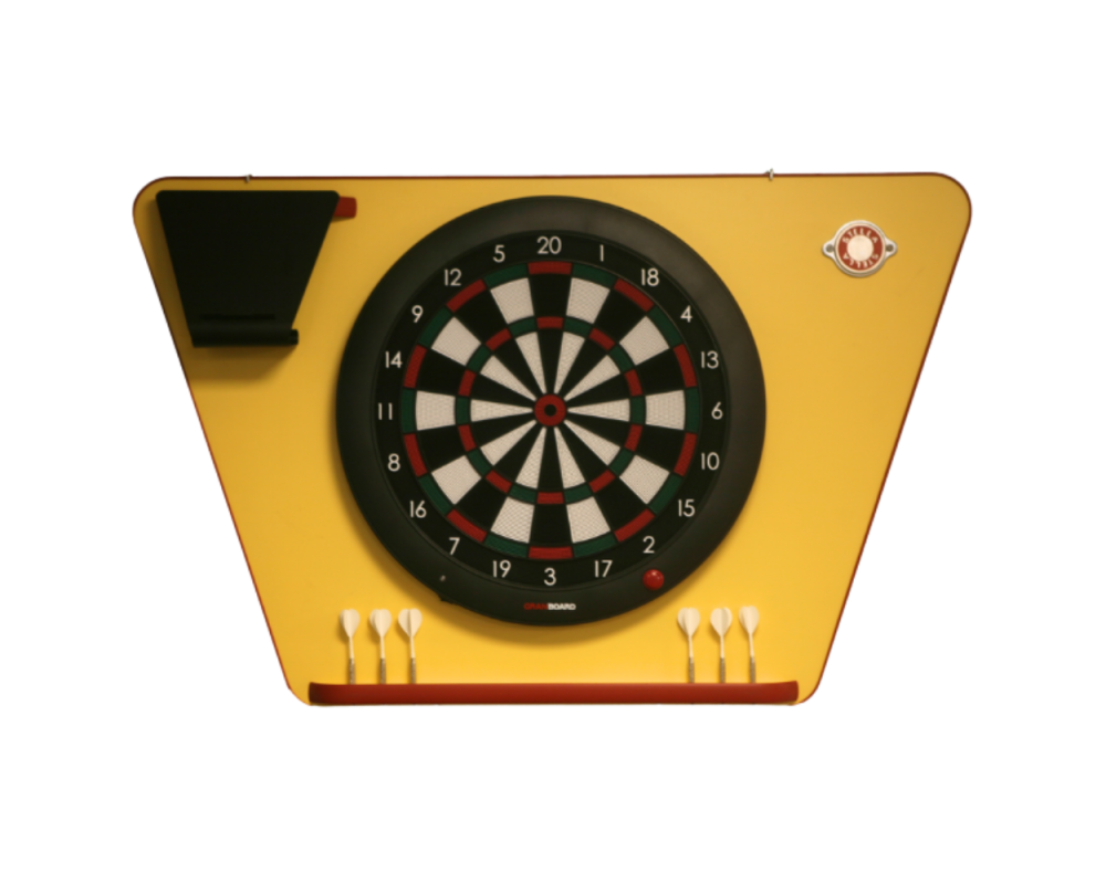 Jeu de fléchettes : support jaune & cible de fléchette Stella 🎯