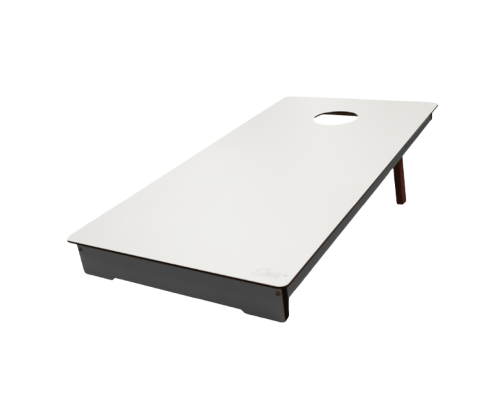 Cornhole Outdoor Gris Stella - Table de Maïs en HPL Blanc