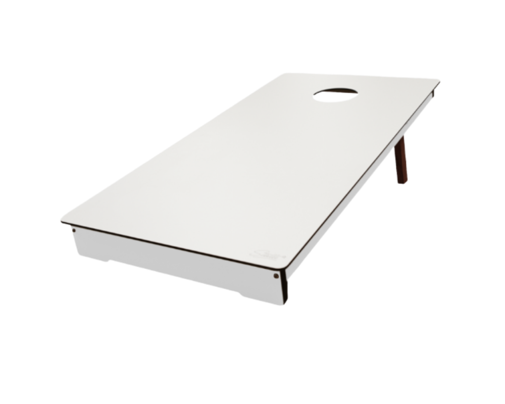 Cornhole Outdoor Stella - White HPL Cornhole Table