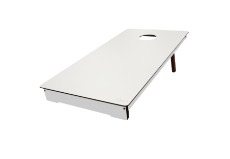 Cornhole Outdoor blanc Stella - Table de Maïs en HPL Blanc