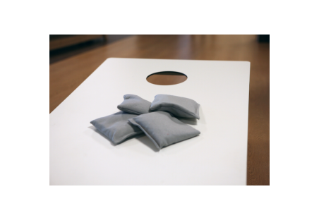 Cornhole Outdoor blanc Stella - Table de Maïs en HPL Blanc