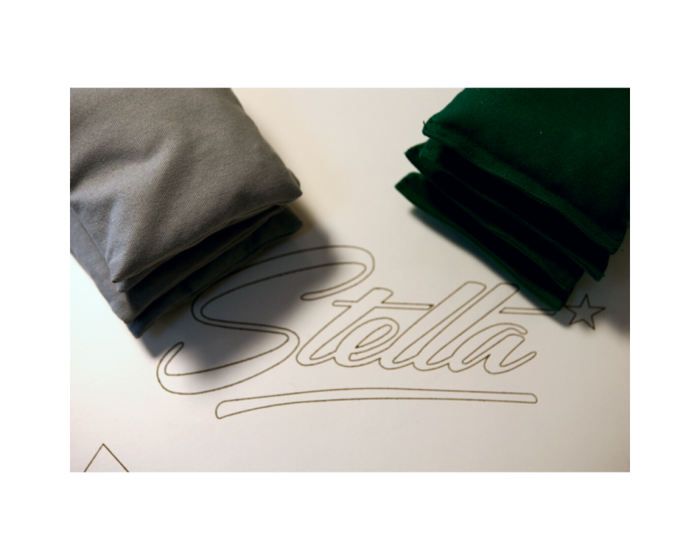 Cornhole Outdoor Stella - White HPL Cornhole Table