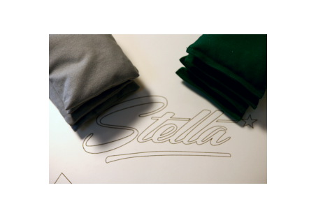 Cornhole Outdoor blanc Stella - Table de Maïs en HPL Blanc