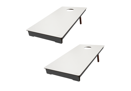 Cornhole Outdoor Gris Stella - Table de Maïs en HPL Blanc