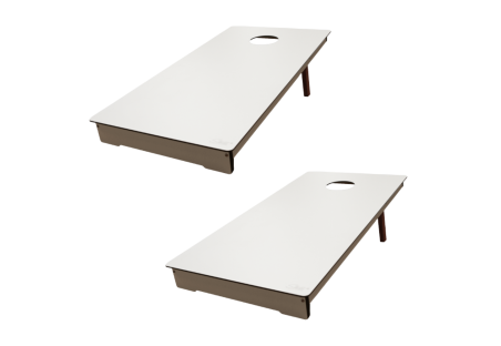 Cornhole Outdoor Taupe Stella - Table de Maïs en HPL Blanc