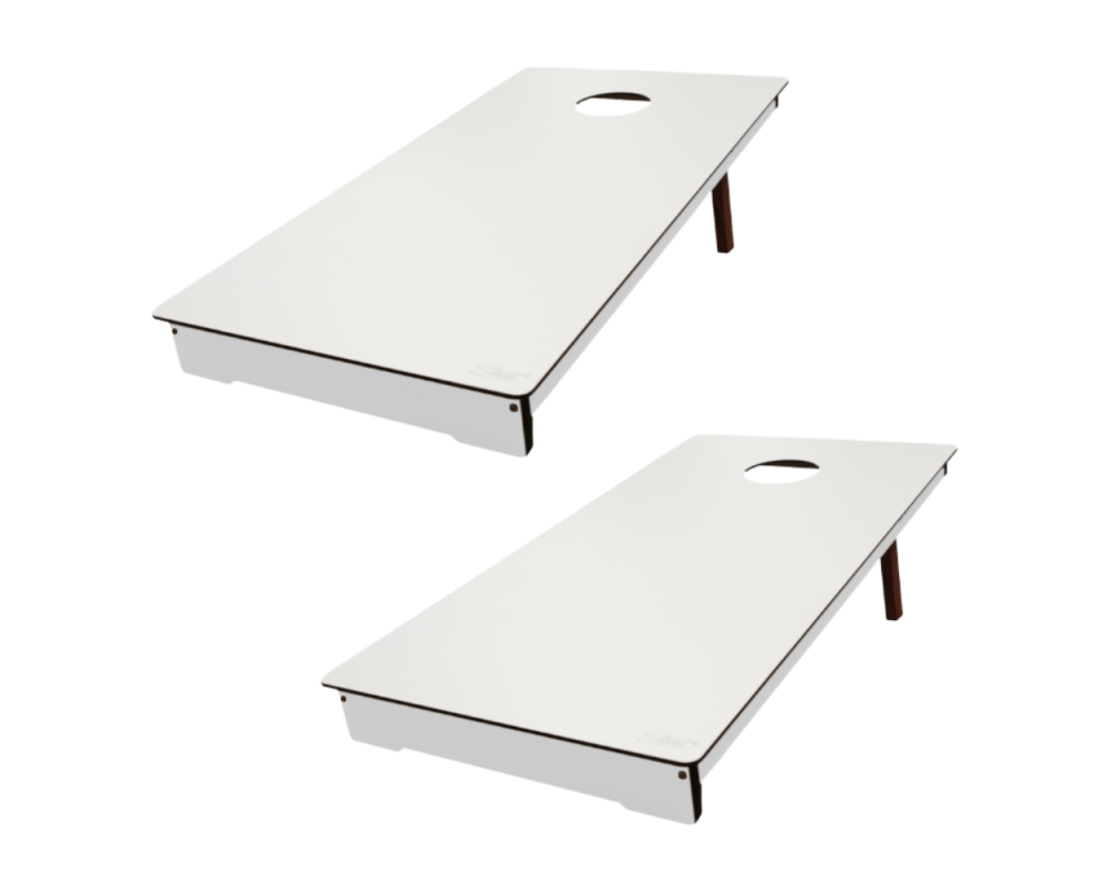 Cornhole Outdoor blanc Stella - Table de Maïs en HPL Blanc