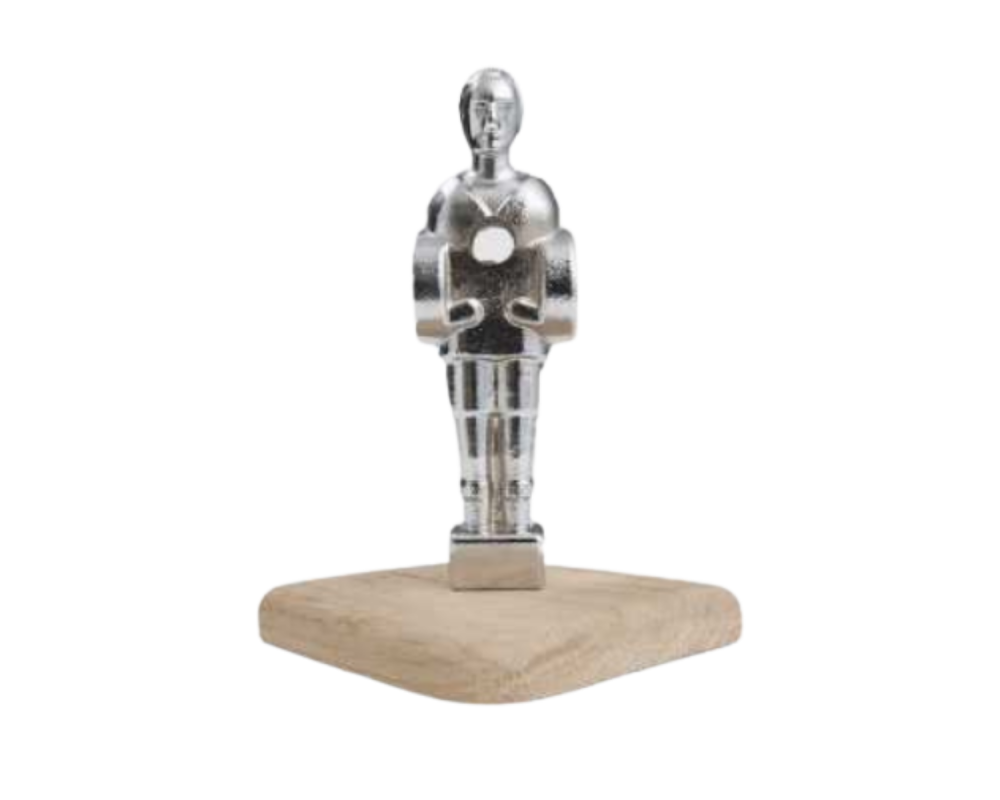 Chrome plated player trophy