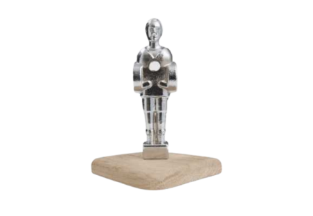 Chrome plated player trophy