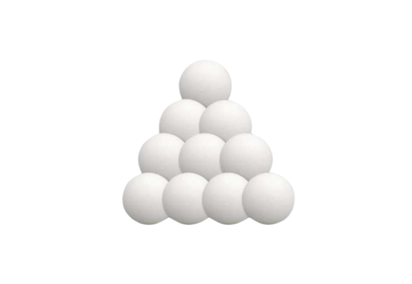 White plastic ball x10