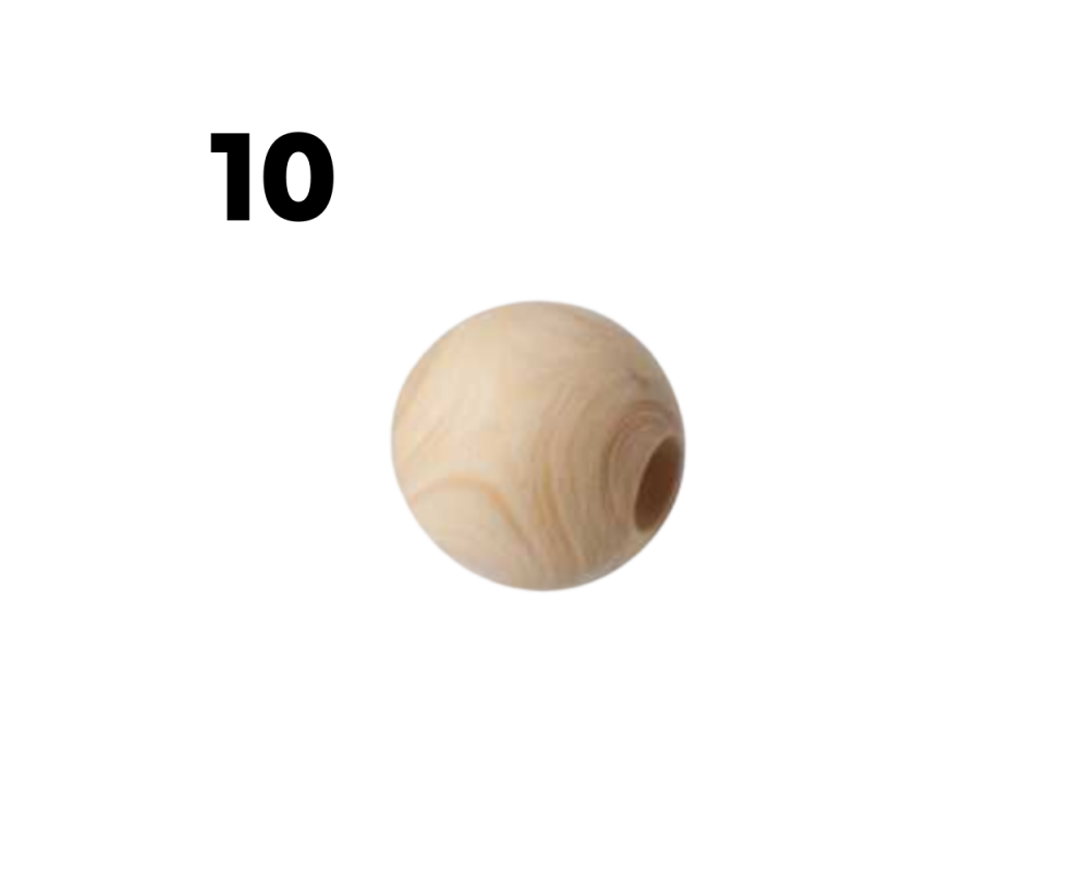 Billes en buis clair de marque  x10 pour Baby-foot