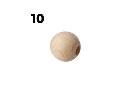 Billes en buis clair de marque  x10 pour Baby-foot