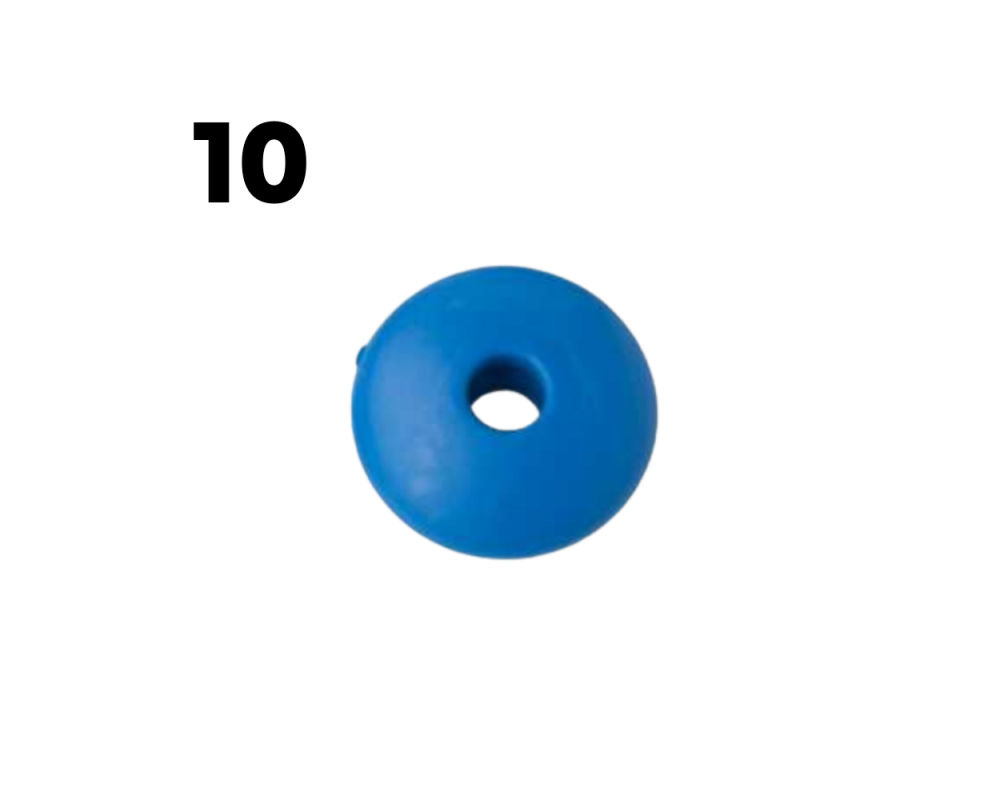 Blue plastic brand beads x10 for foosball