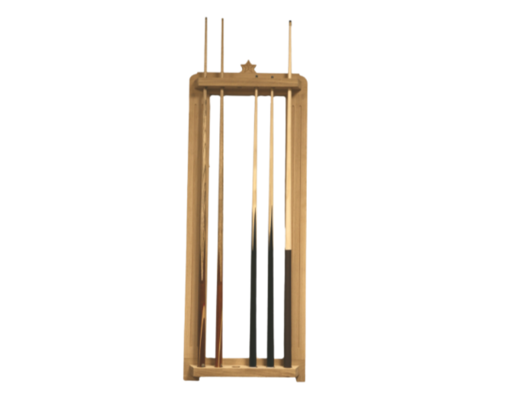 Oak Wall Cue Rack - Stella Baby-foot & Billards