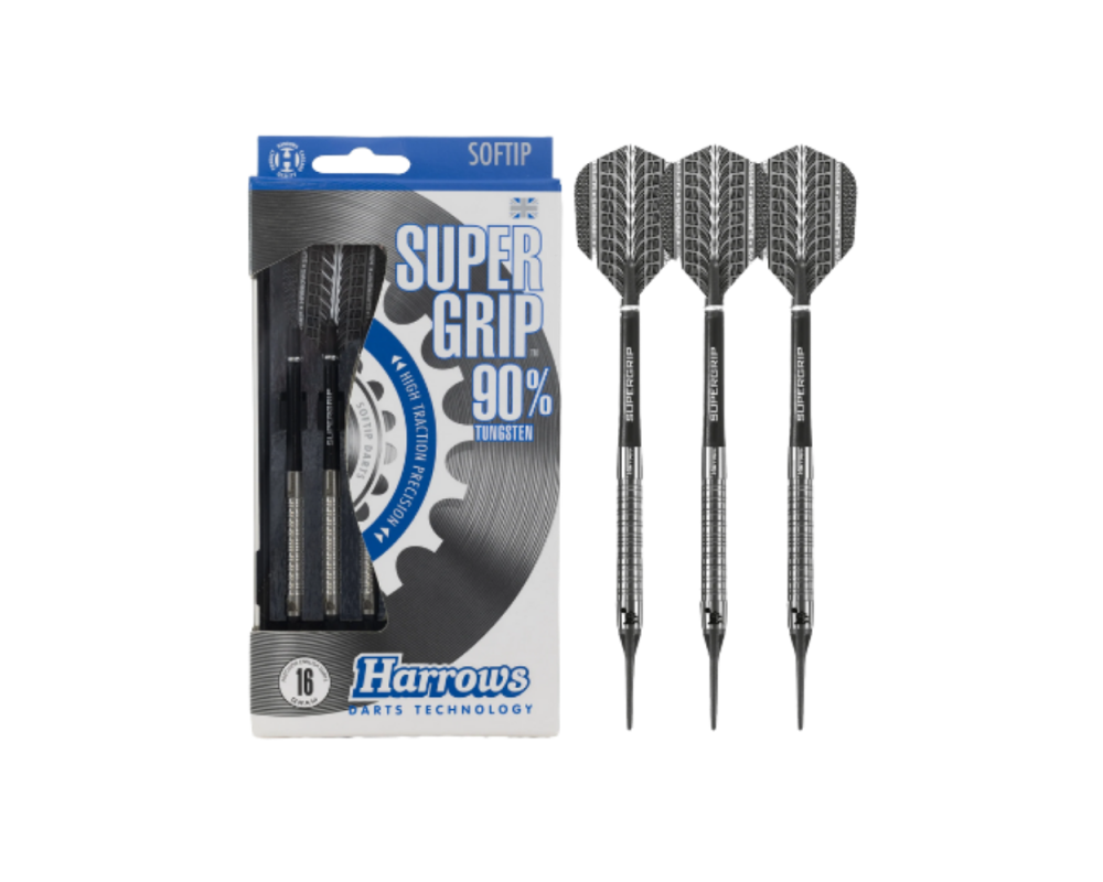 Fléchettes Harrows Supergrip 90% Tungstène pointe nylon 16g - Stella