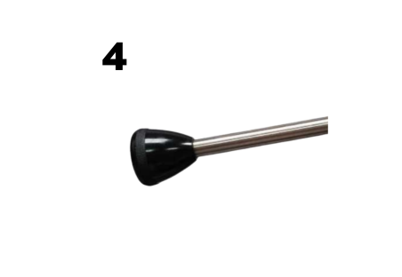 Round handle in Bakelite x4