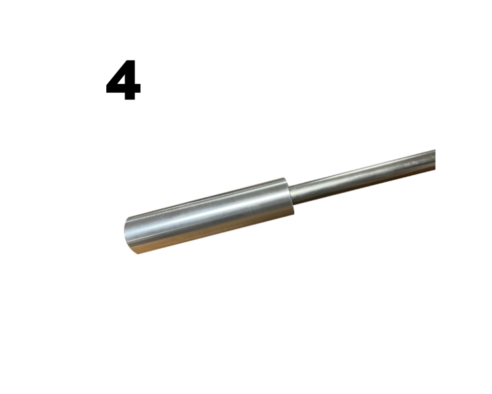 4 Poignées Snake longues en aluminium de baby-foot