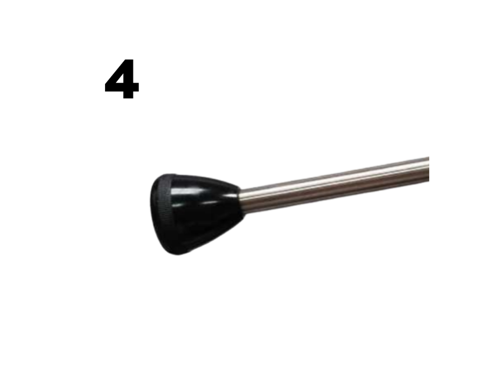 Black round handle x8