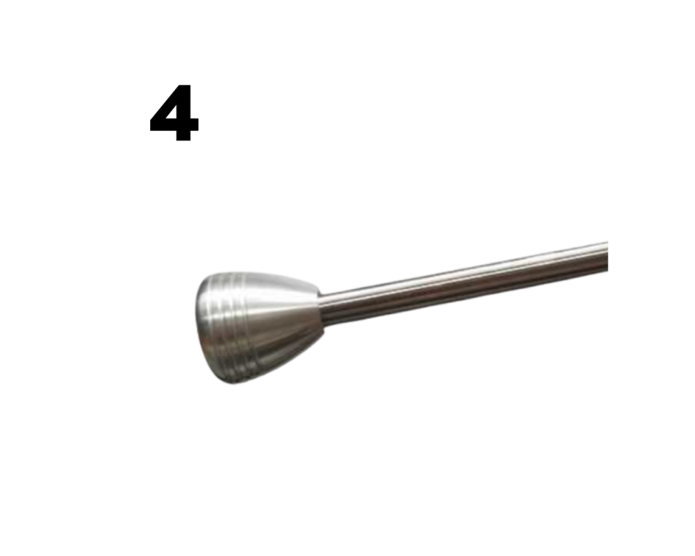 Aluminum round handle x4