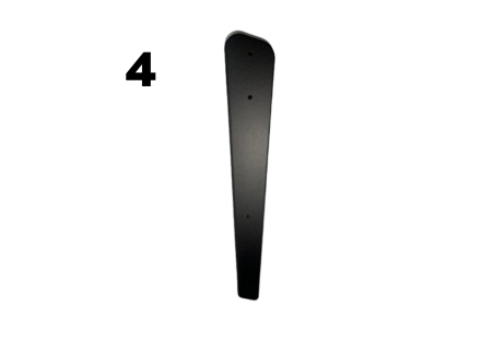 Pieds de Club x4 avec traverses x2 | Stella Baby-foot