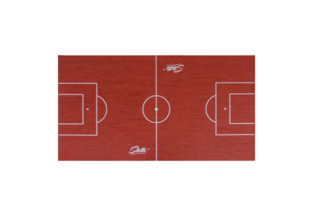 Red traced PVC foosball table mat | Stella