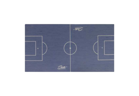 Blue traced PVC foosball table mat | Stella