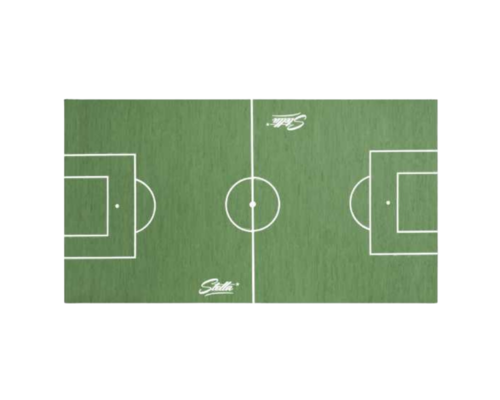 Green traced PVC foosball table mat | Stella