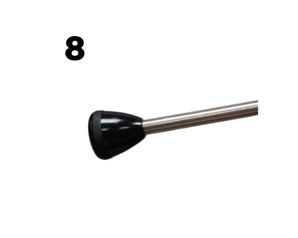 Round handle in Bakelite x8