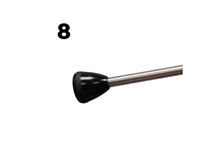 Round handle in Bakelite x8