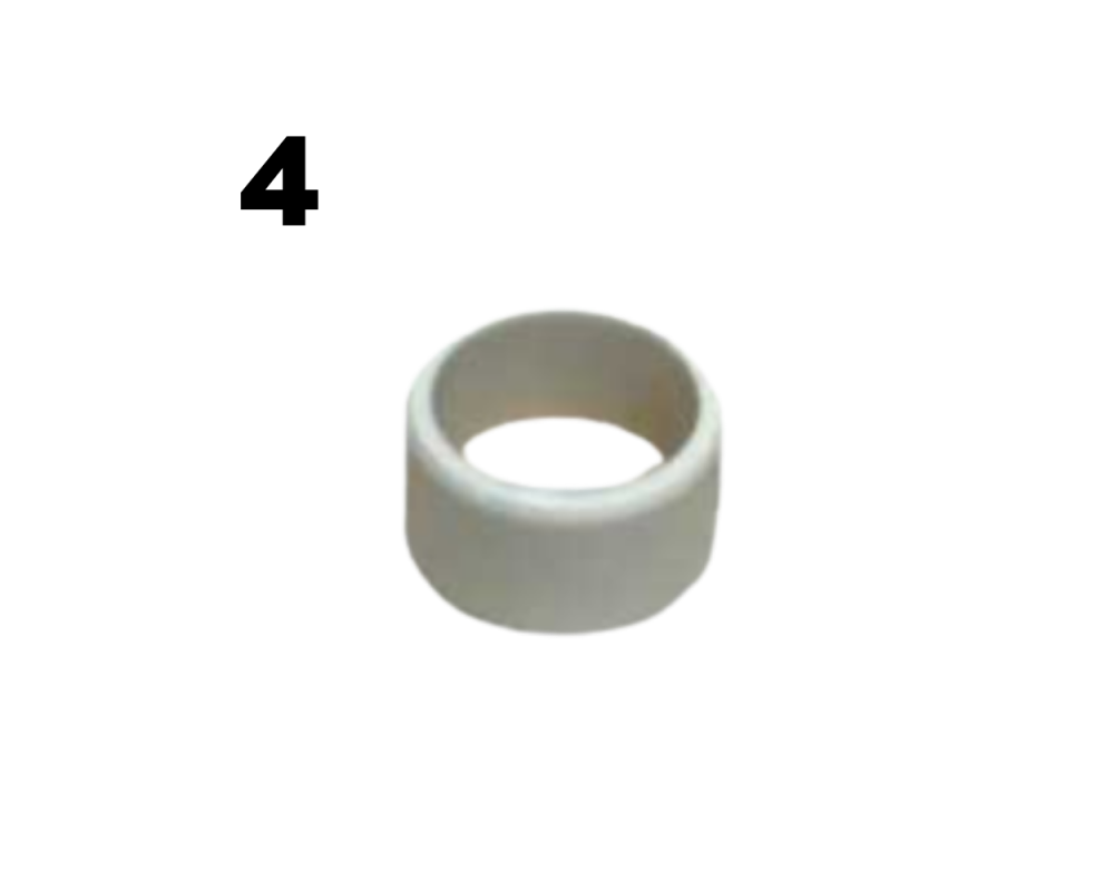 Nylon ring at the end of the white bar, spare part