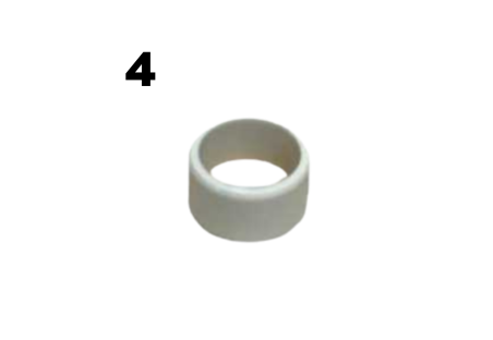 Nylon ring at the end of the white bar, spare part