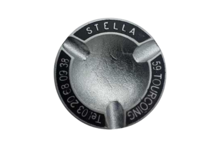 Round aluminum ashtray Stella black, spare part - Stella Foosball