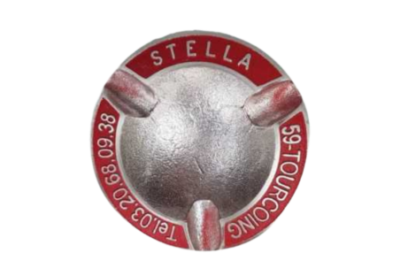 Cendrier alu rond Stella rouge, pièce détachée