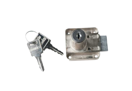 Serrure Chrome F080 pour monnayeur