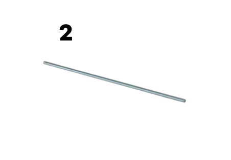 Threaded goal fixing rod for Foosball Stella