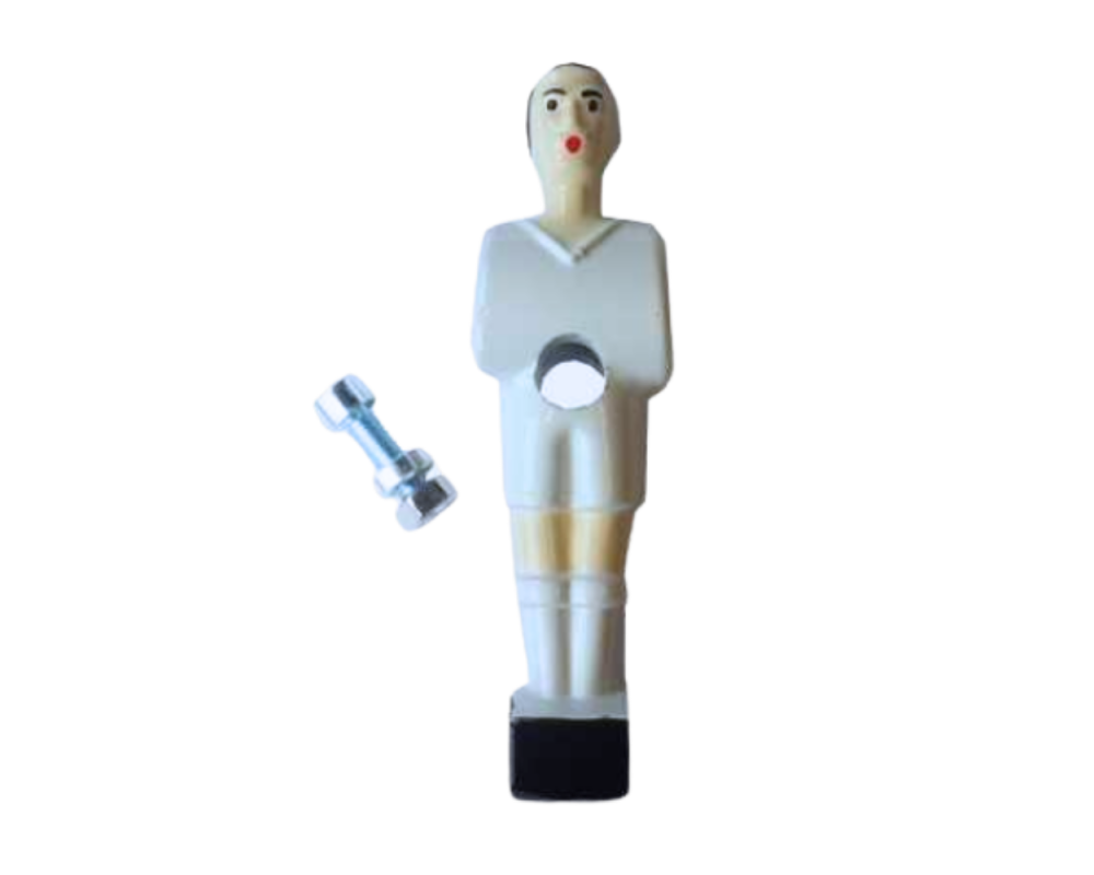 Joueur à visser petite taille blanc baby-foot Stella Club