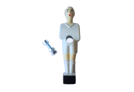 Joueur à visser petite taille blanc baby-foot Stella Club