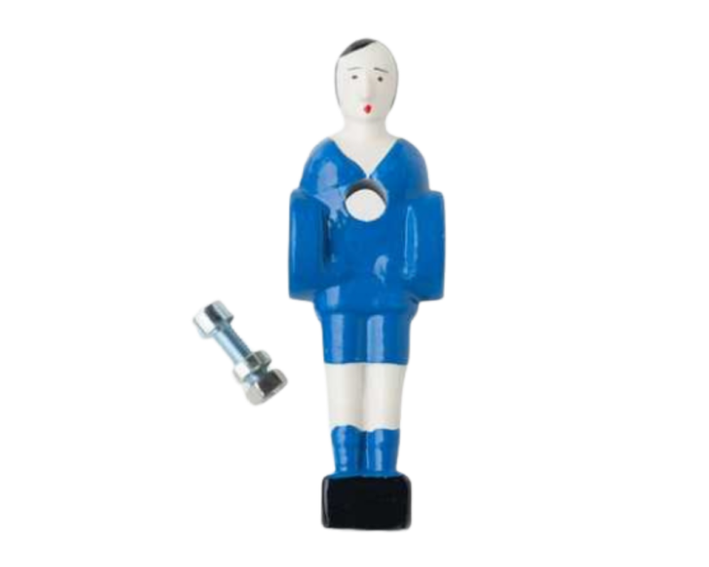 Joueur à visser grande taille bleu, Stella jeu de la tête